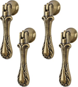 Set Maniglie A Goccia Per Porte AERREGI - 2 Pezzi In Cromo Satinato Per Interni, Eleganti E Facili Da Installare - Foto 3