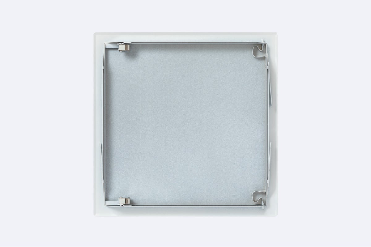 Porte d'inspection FETSoft Comfort mm 600x600 | Couleur Blanc RAL 9016 | Fermetures à pression cachées | Porte amovible | Unité de vente : 1 - 3