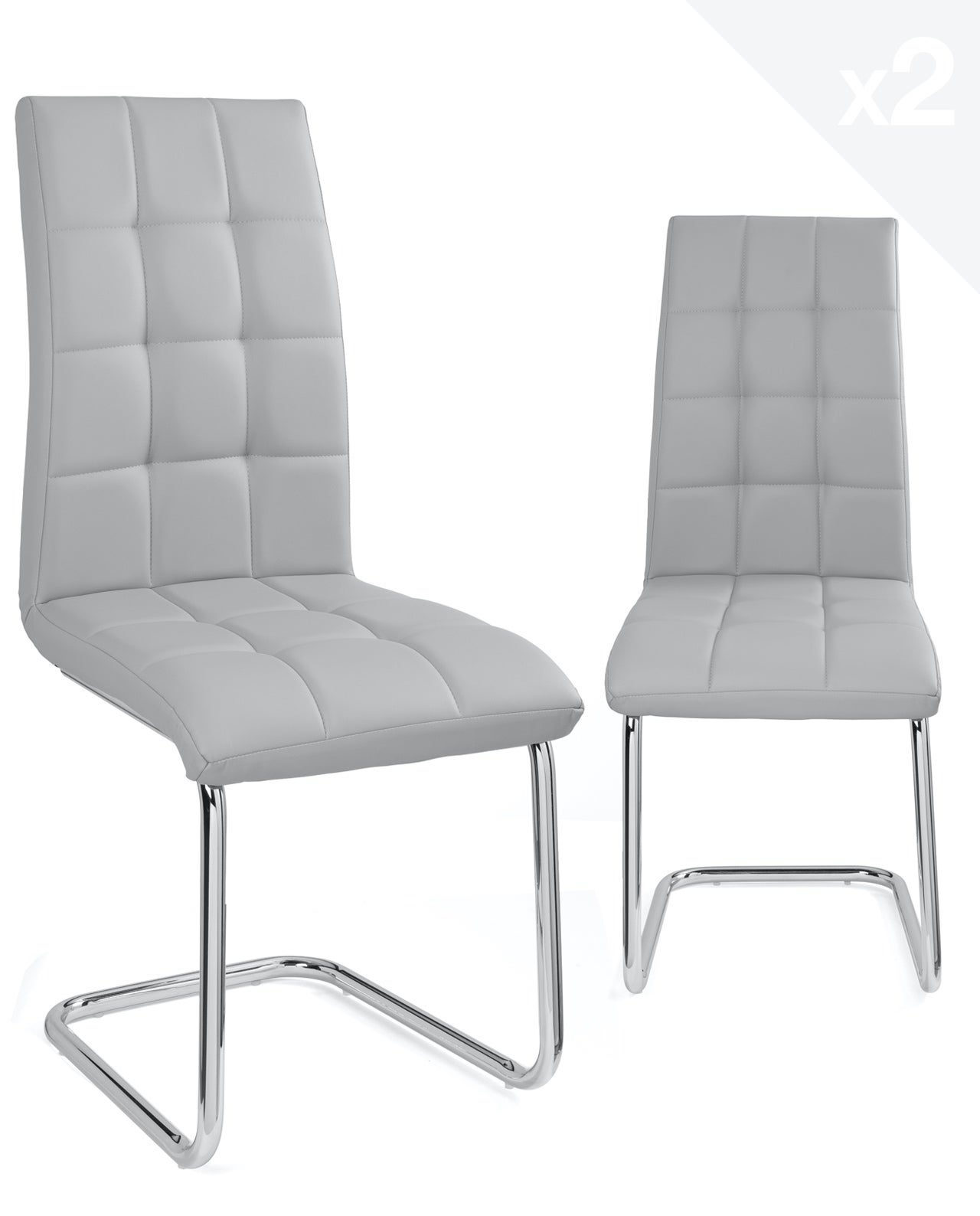 Fauteuil capitonné simili cuir et pieds acier chromé body-couleur aqua
