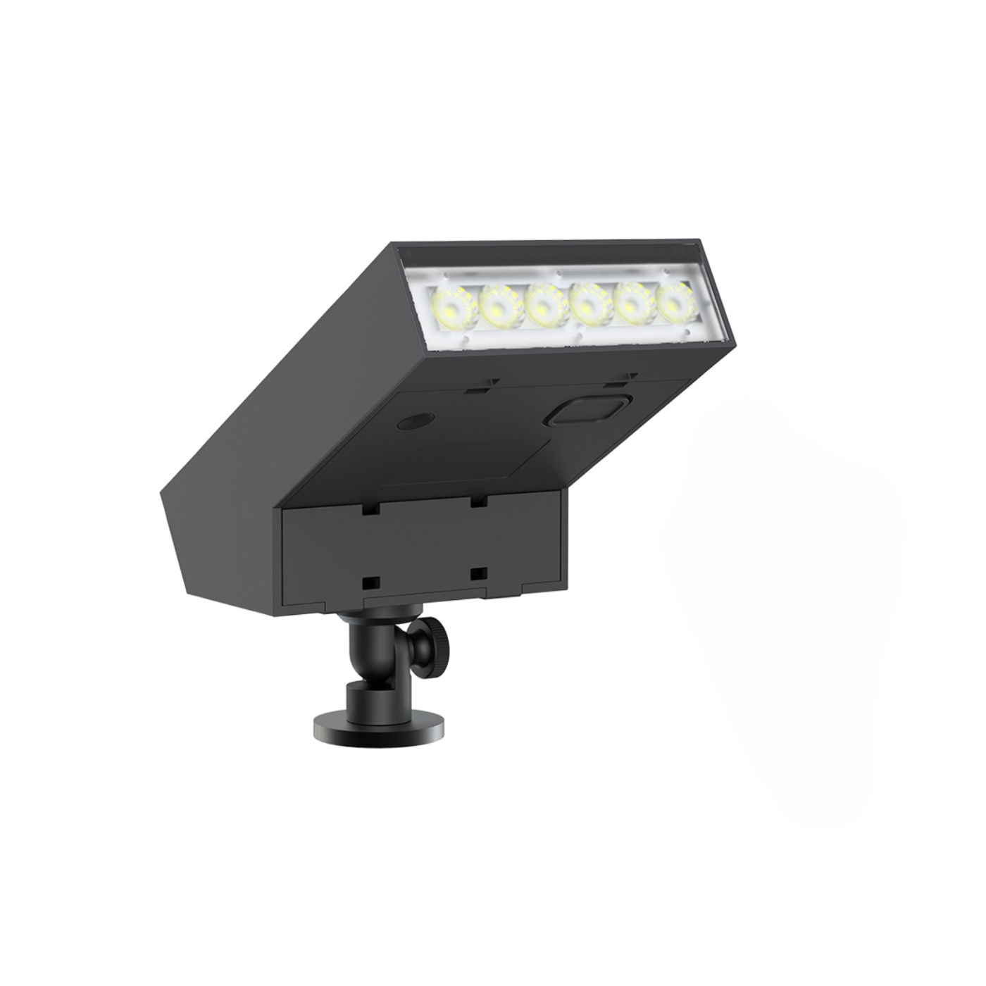 Reflector de grădină LED solar de 500 lm IP65 cu vârf de pământ și senzor de crepuscul - 3000K