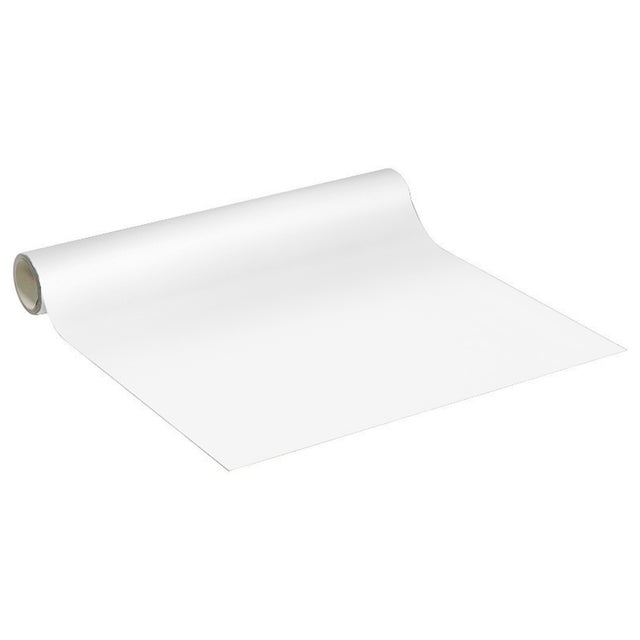 Rouleau adhésif Imperméable Vinyle au Mètre - Sticker Lavable Cuisine Meuble Armoire Porte - 60cmx1m - Blanc