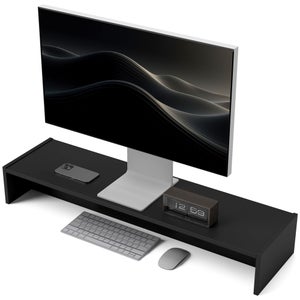 Supporto cm 45x40 alzata rialzo monitor in plexiglass trasparente