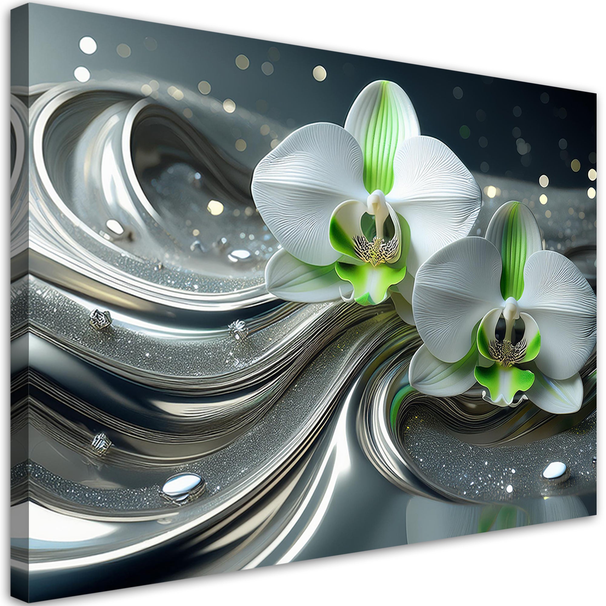 Obraz na płótnie, Kwiat Abstrakcji Orchidei 60x40