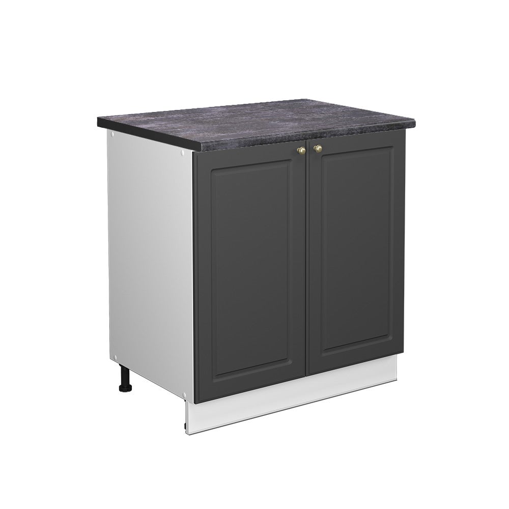 Vicco Szafka pod zlew Fame-Line, Antracytowo-złoty, 80 cm z półką, BP Antracyt