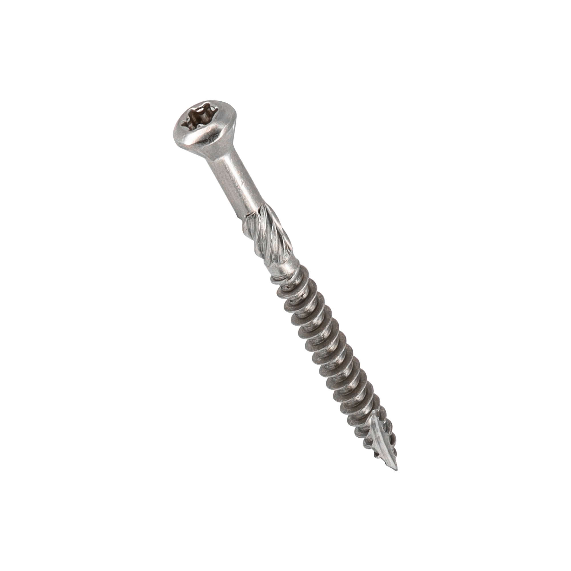 1000 vis terrasse INOX A2 - TX25, D. 5 x 50 mm tête réduite crantée + embout offert - 2