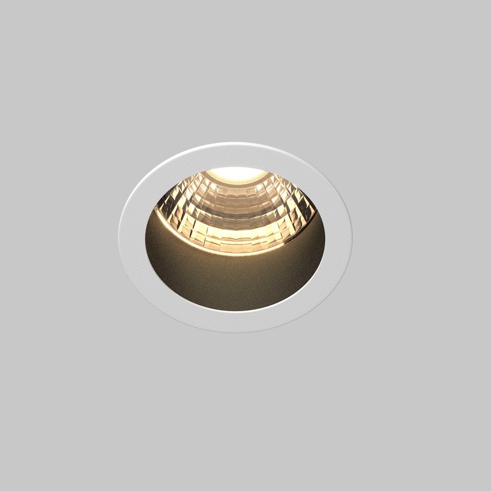Oprawa stropowa sufitowa wpuszczana Minor biało-czarna LED 5W 3000K 230lm wym: 5,5 x 4 x 4 cm okrągła Maytoni - 3