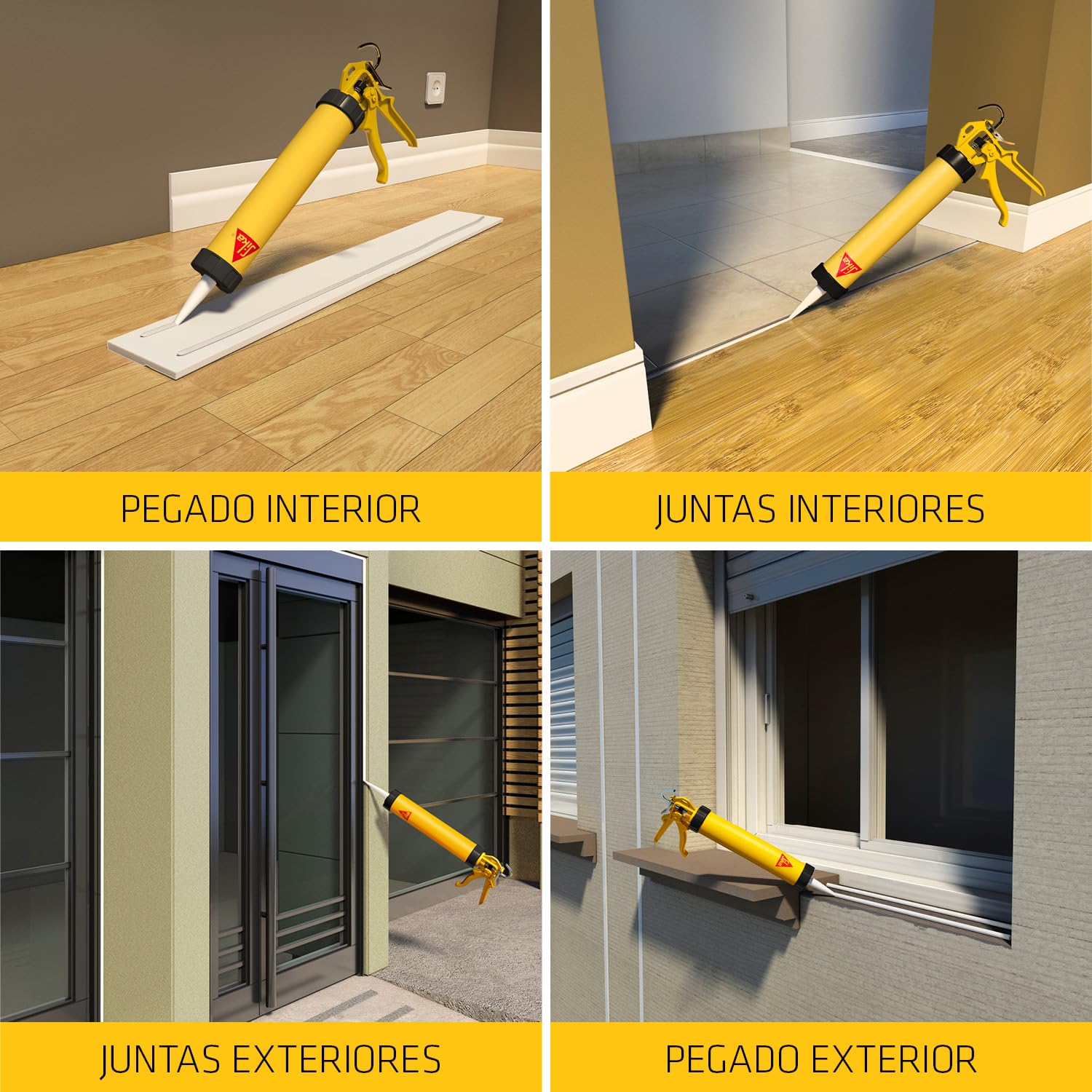 Sikaflex 11 FC Purform Sellador poliuretano multisoportes Blanco / 300 ml Salchichón/Unipac / Unidad - 8