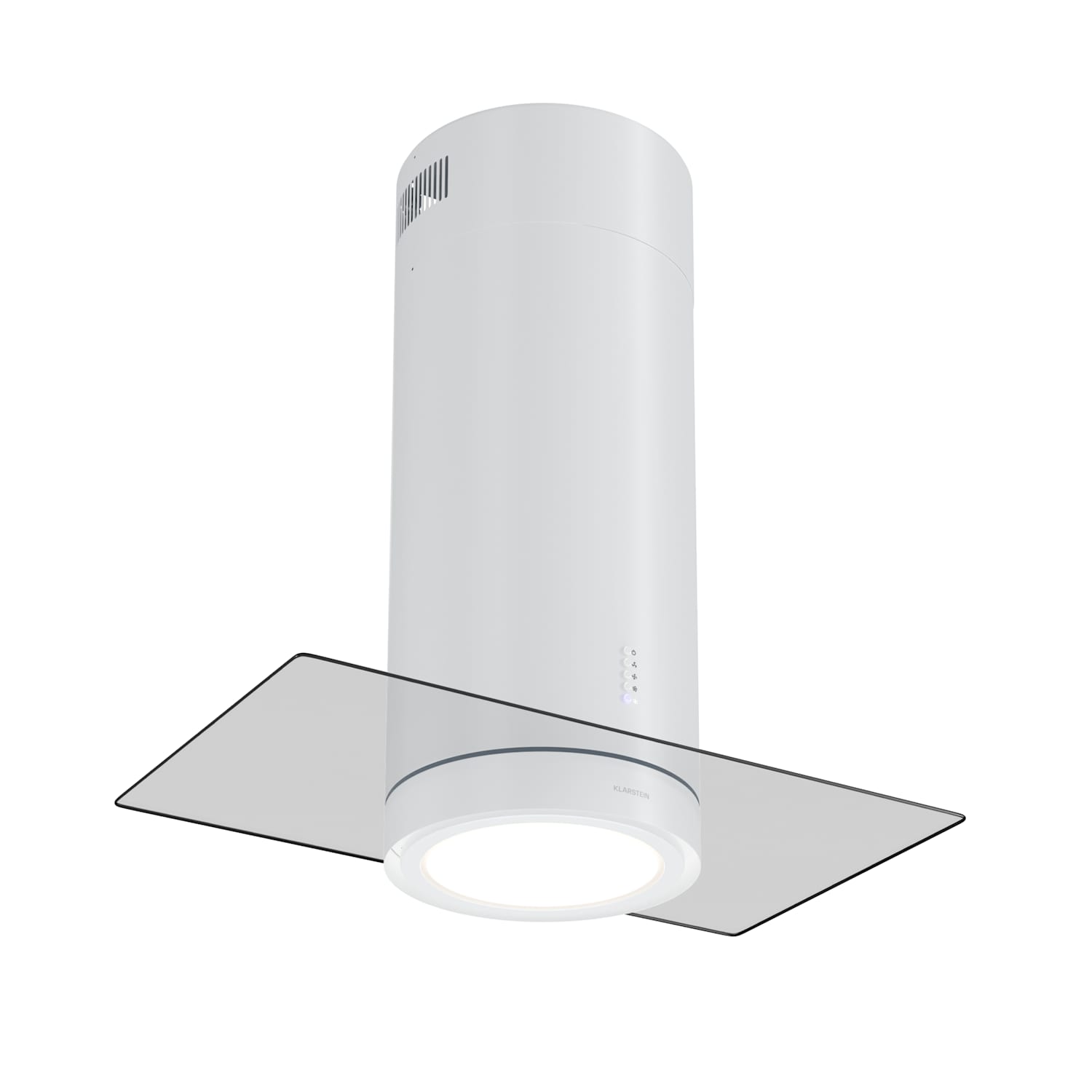 Klarstein Beretta Premium Campana Extractora De Isla Aplicación Extracción/Recirculación E Aire 544 M³/H Led Filtro De Activo Carbón/Blanco , Leroy Merlin