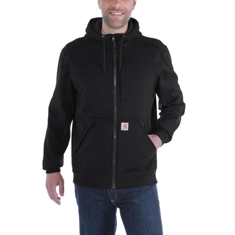 Sweat à capuche zippé déperlant et anti-vent CARHARTT - Noir - Taille L - 4