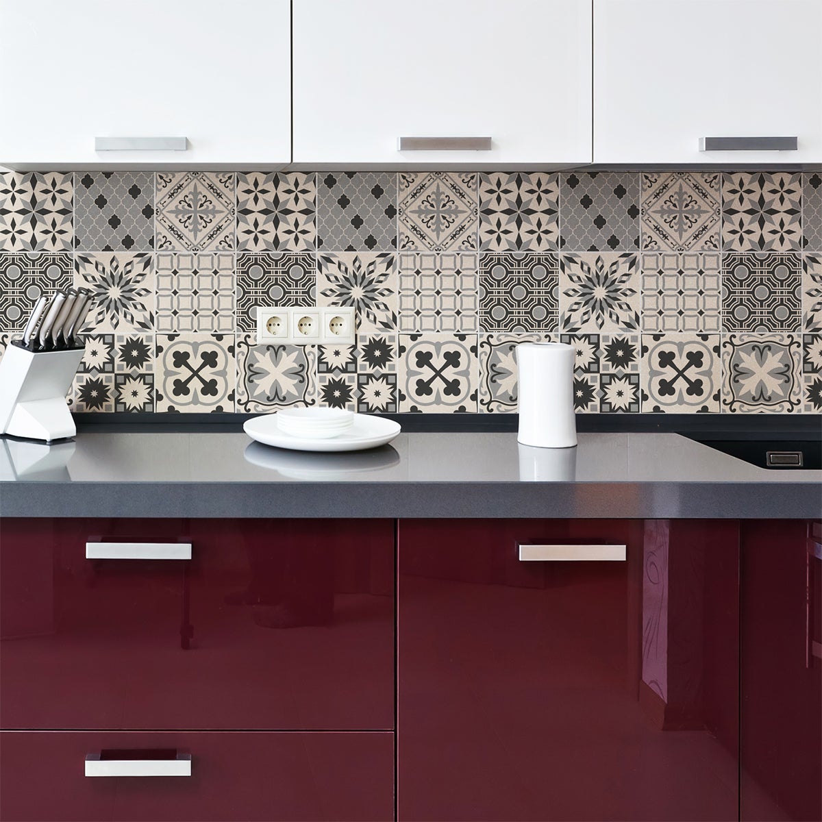 Dalle Pvc Adhesive Murale 20X20 Vert Stickers Cuisine Stickers Muraux Cuisine Carrelage Adhesif Mural Stickers Salle De Bain Dalle Pvc Adhesive Murale (10 Pièces