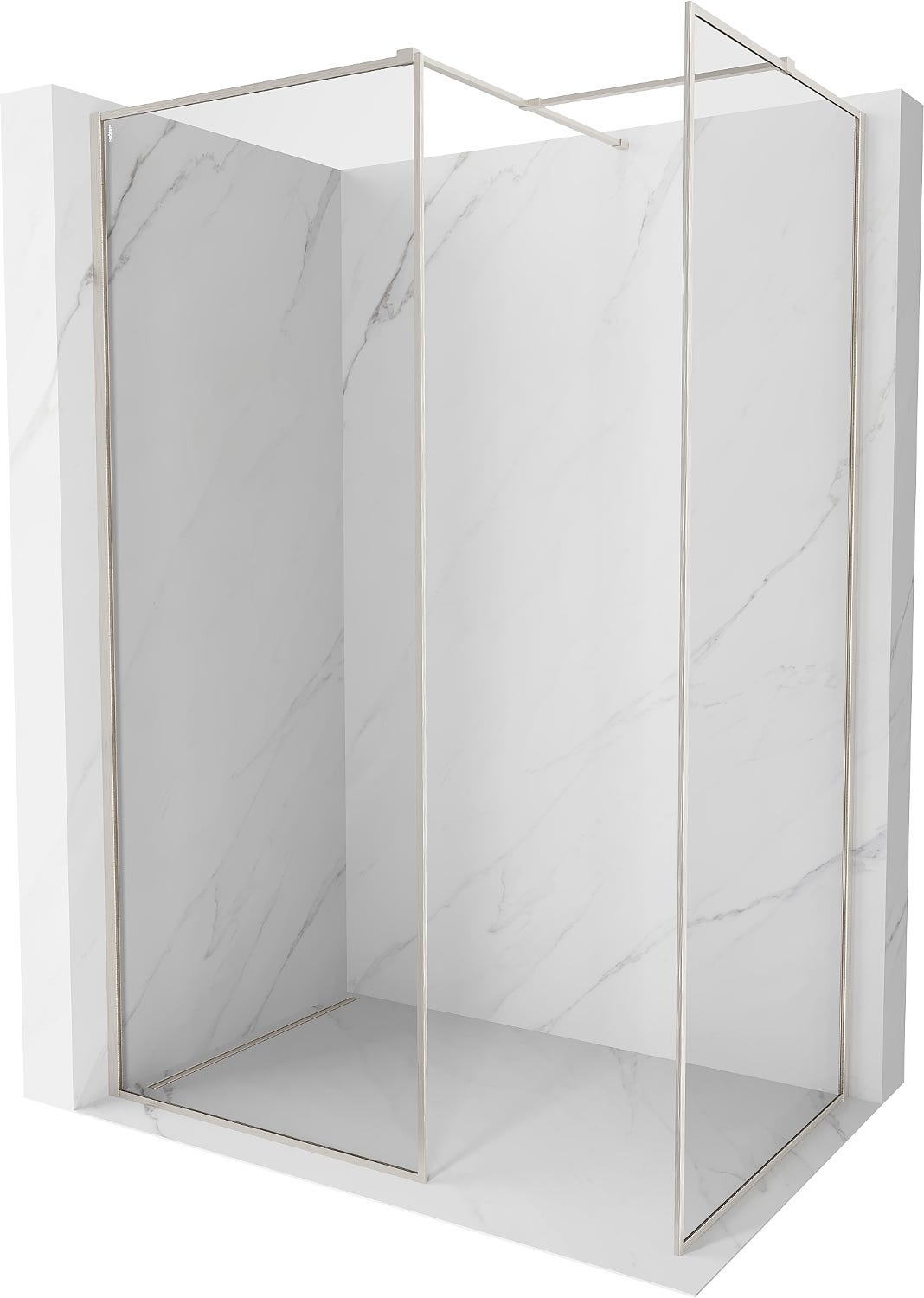 Mexen Kioto-F panel de ducha Walk-in con marco 110 x 70 cm ...