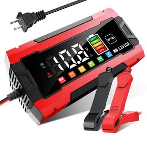 Chargeur Intelligent 12V Pour Batterie Voiture - Écran LCD, Compensation Température, Portable, Multi-usages