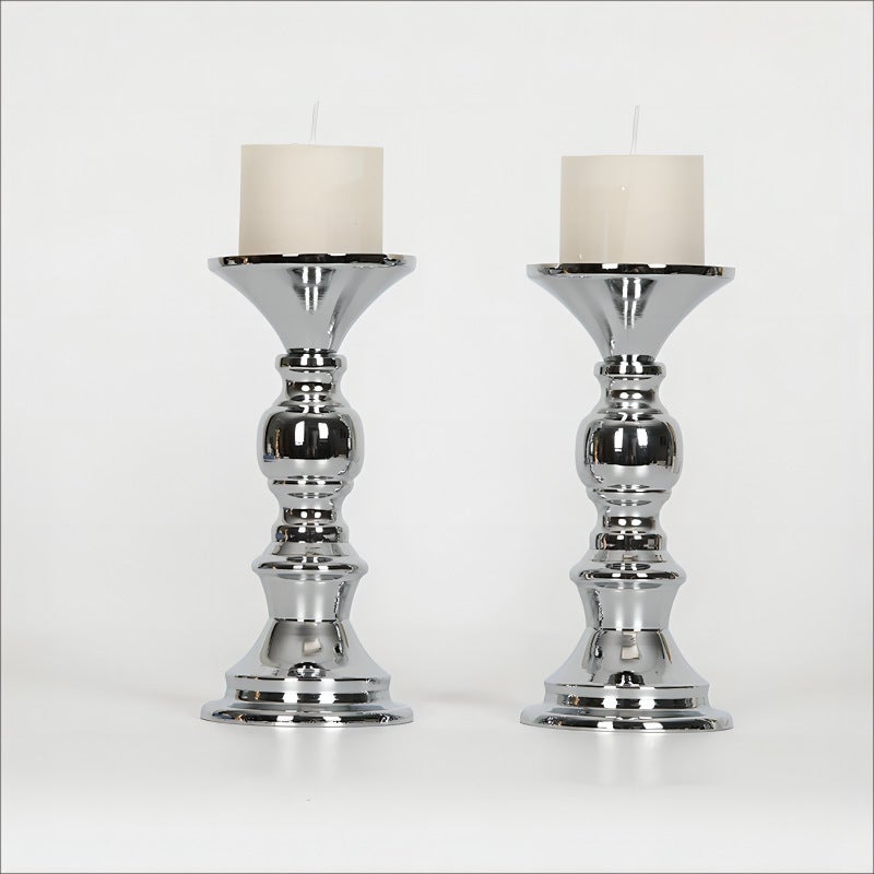 KRIPINC 4 Pezzi Candelabro Oro, Porta Candele in Metallo, Portacandele Vintage Retrò, Porta Candele da Tavolo, Decorazioni Casa, Candelabri Centro Tavola Moderno per Matrimonio, Halloween, Natalizia