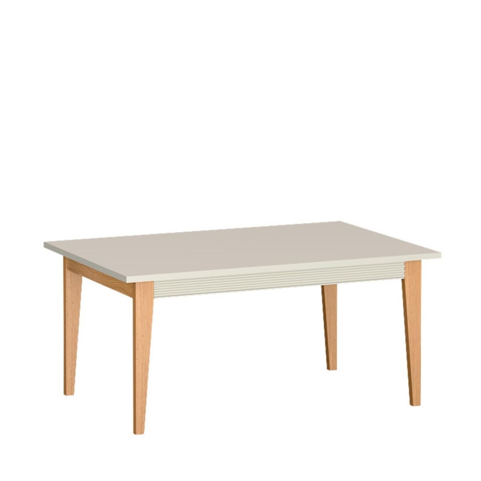 Ława WINDSOR na wysokich drewnianych nogach, w eleganckim odcieniu kaszmiru, idealna do stylowych wnętrz