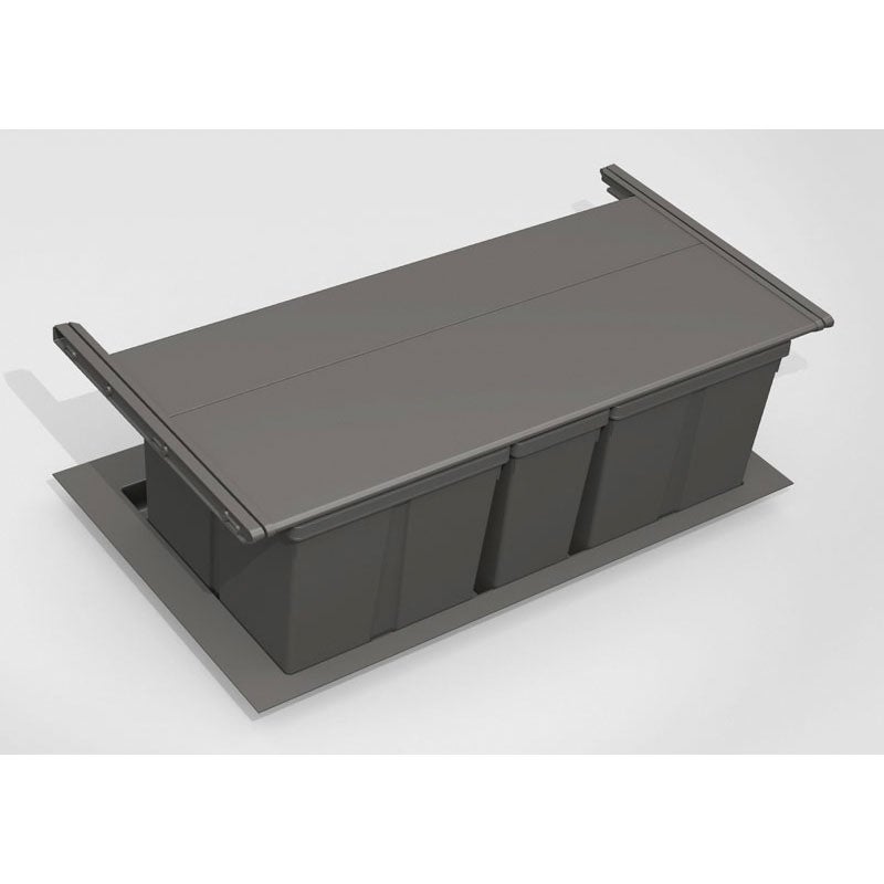 Couvercle automatique pour poubelle de tiroir - Pour caisson de largeur : 900 mm - GOLLINUCCI - 2