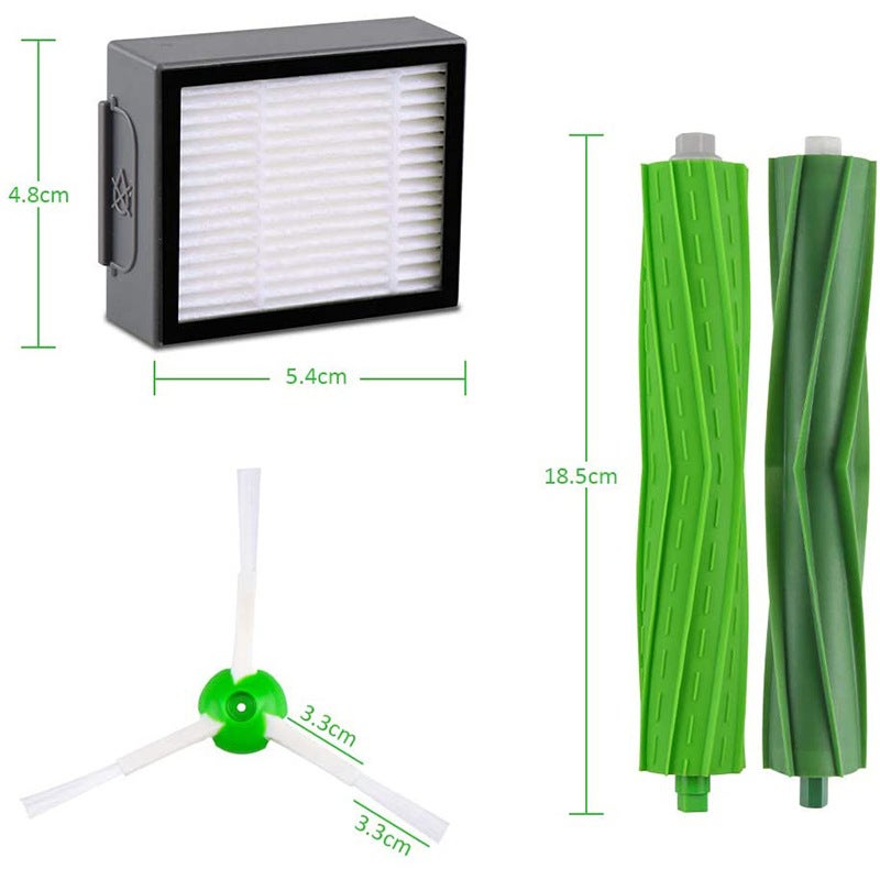 Pack de pièces détachées pour ROOMBA série i3、i4、i7、E5、E6、E7, filtres, brosses et rouleaux - 2