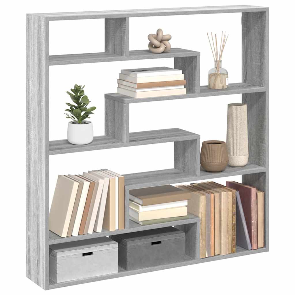 Maison exclusive - estante cubo de pared 7 compartimentos madera gris sonoma