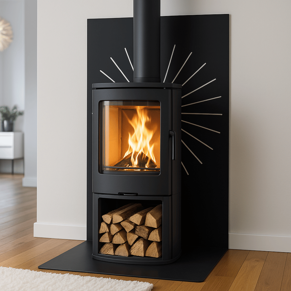 Plaque de protection murale acier déco Kelvar l.81 x H. 120 cm Edilinox - 2