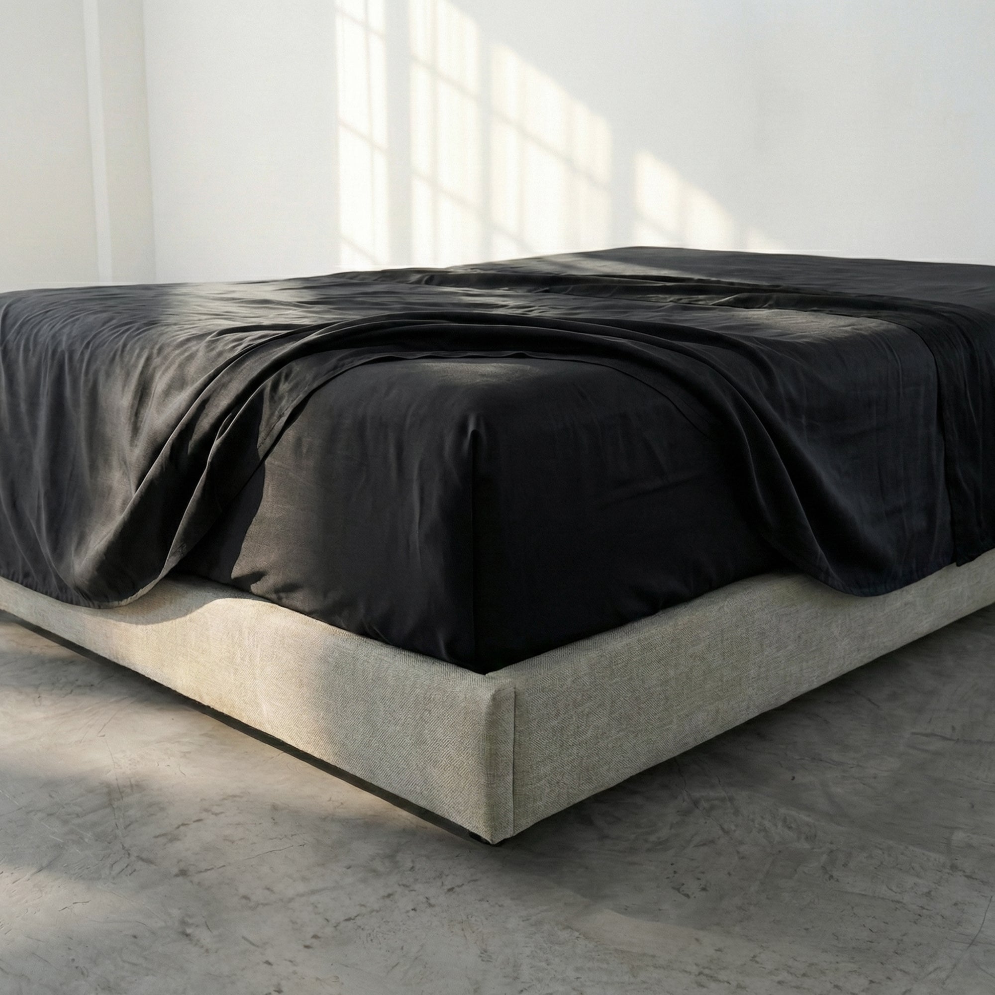 Basic Drap-housse Noir 140x200 - 3