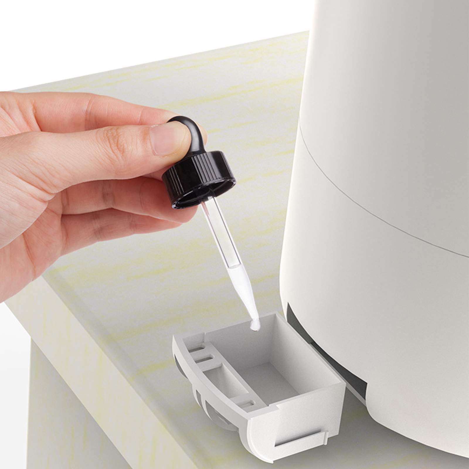 Umidificatore a ultrasuoni con effetto fiamma 3D, diffusore di oli essenziali, 3L, silenziatore, per 41-60m², bianco - 5