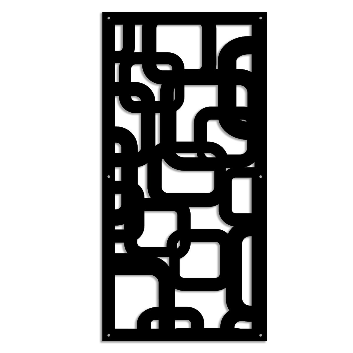 SMART - Panel perforowany PCV - Parasol przeciwsłoneczny o wymiarach 50x150 cm - kolor czarny