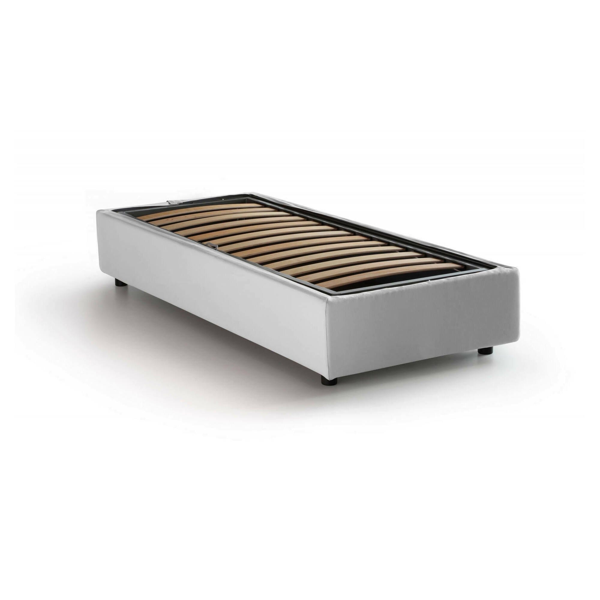 Talamo Italia Letto singolo Chelsea, Letto contenitore con rivestimento Talamo Italia Letto singolo Chelsea, Letto contenitore con rivestimento