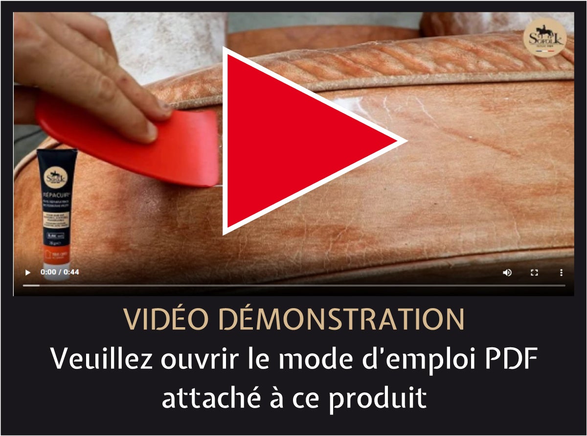 Riparatore di pelle - Pasta morbida: ripara crepe, graffi, buchi, sbucciature SOFOLK - Antracite - 25gr - 5