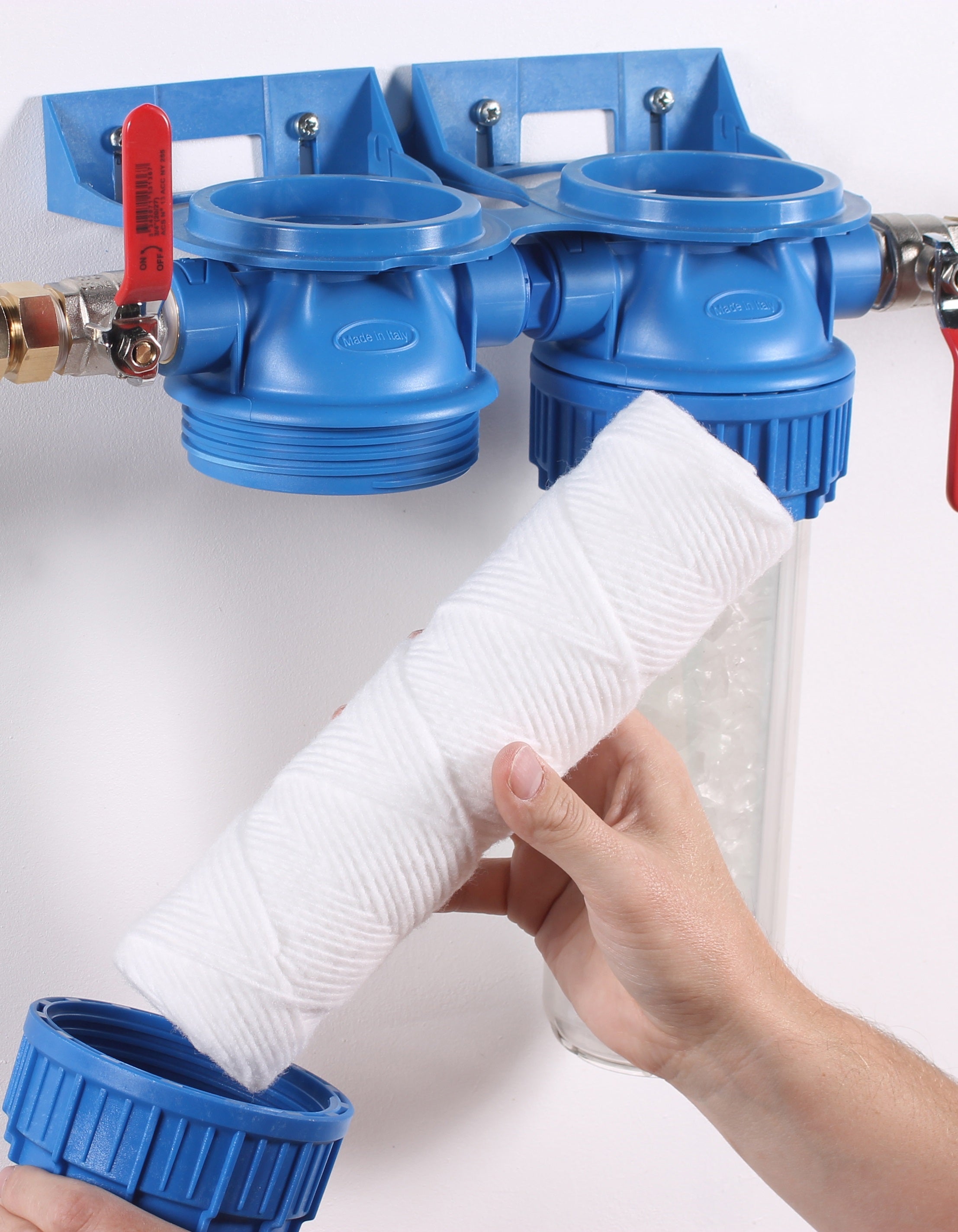 Kit cartouche anti-calcaire polyphosphate + cartouche anti-impuretés efficacité 12 mois ORIA - 7