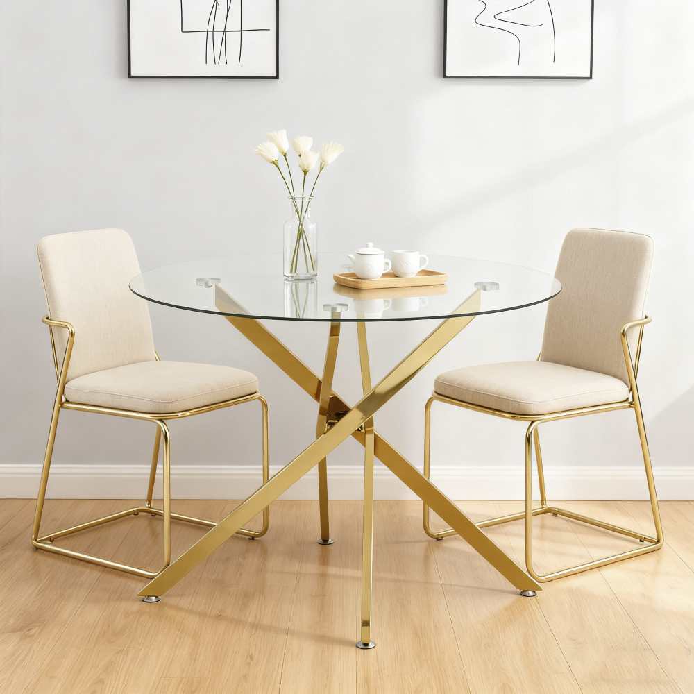 Table Ronde Moderne Table ronde moderne minimaliste, design compact pour petits espaces, 80 ...