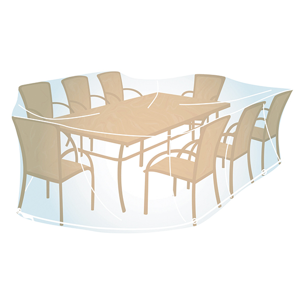 Housse de jardin rectangulaire CAMPINGAZ - pour ensemble de jardin - Taille XL - 280x90x170cm - 5