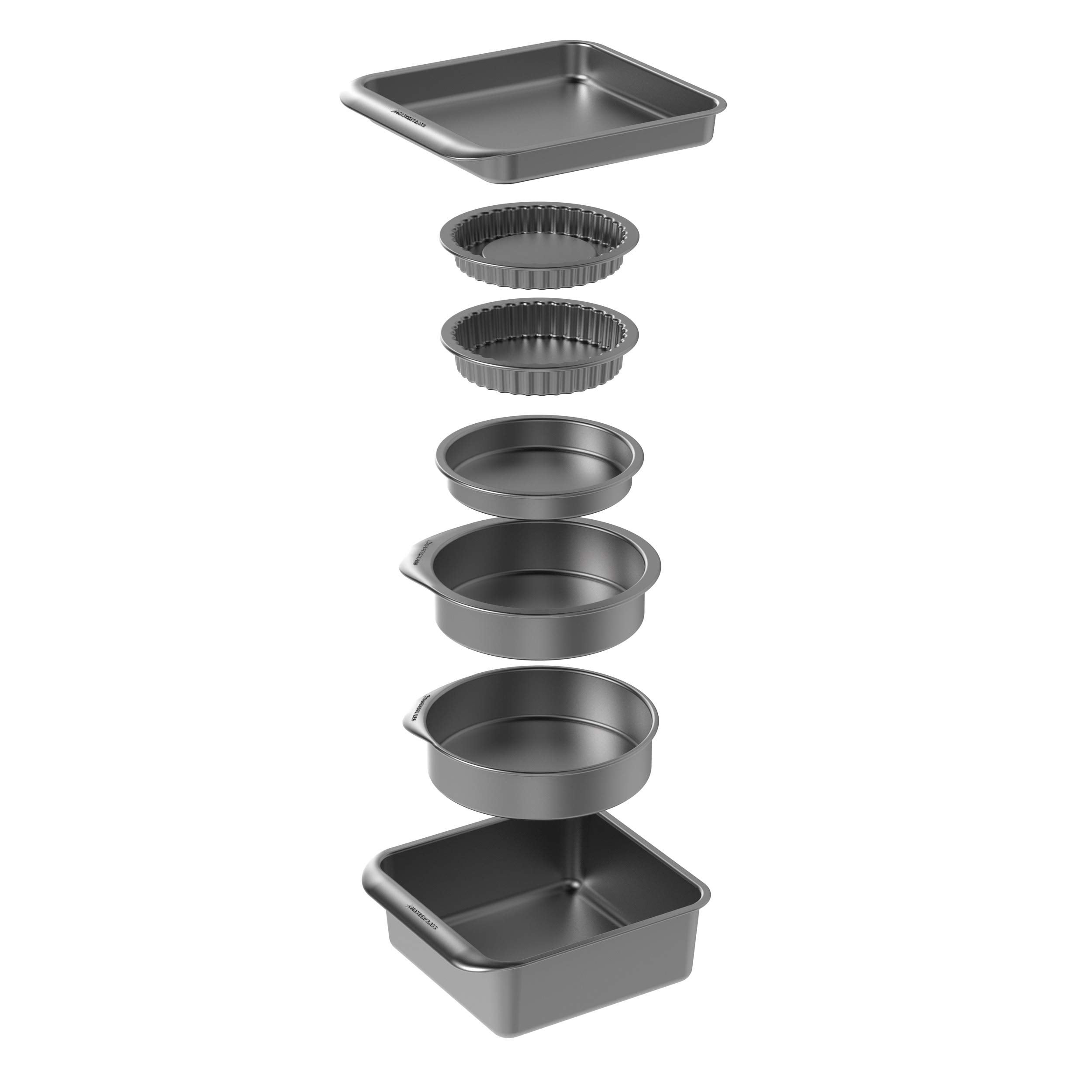 Staub Set 4 Teglie In Ceramica Con Coperchio - Rettangolare, Ovale, Quadrata, Per Brownie E Gratin, Fino A 300°C - 6