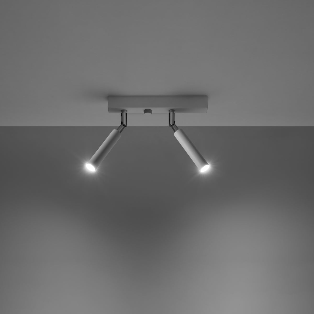Plafon ASTIX 2 biały LED 3000K - 25x3x20cm Sollux