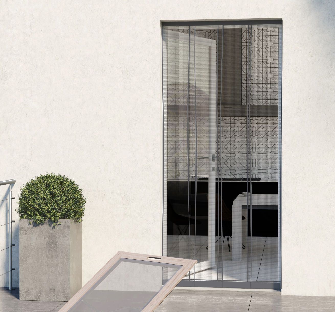 Cortina Mosquitera para Puerta - An 100 x Al 230 cm - Negro - AVOSDIM - 2