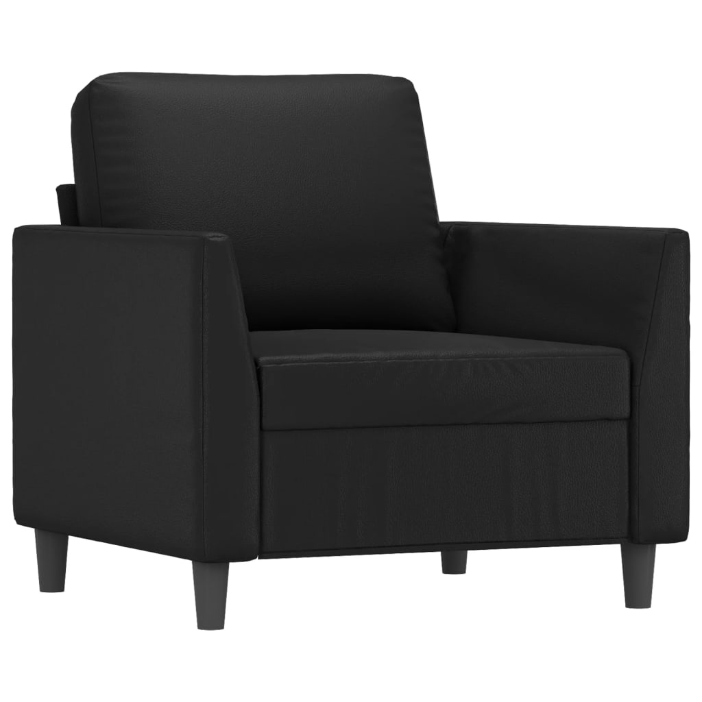 Fauteuil cuir basane cocktail noir