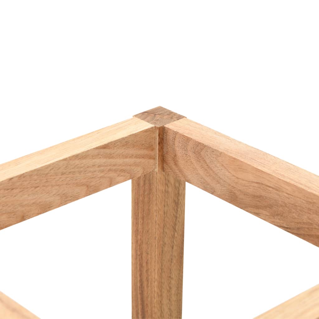 Porte parapluie 18 x 18 x 50 cm Bois de noyer massif - 8