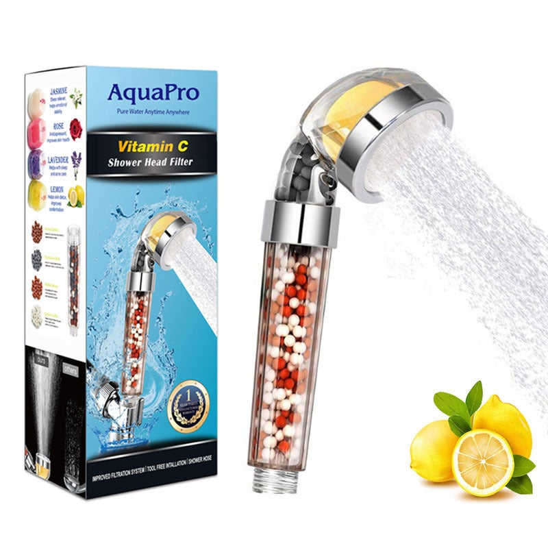 Pommeau De Douche Filtrant Pommeau De Douche Anti Calcaire Haute Pression, Douchette Accessoires Salle De Bain