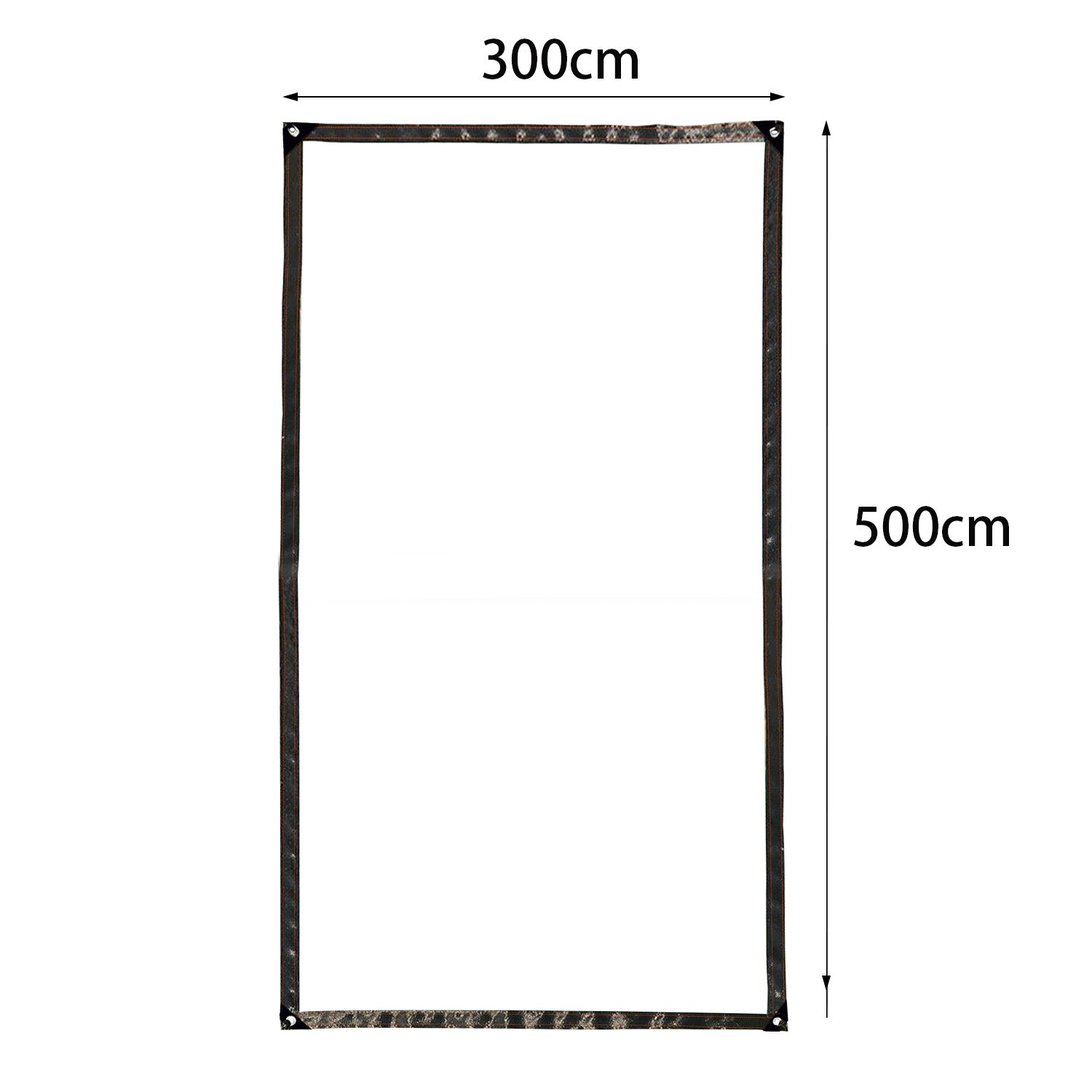 Bâche transparente imperméable de dimensions 300 x 500 cm, idéale pour protéger votre serre, terrasse ou jardin - 2