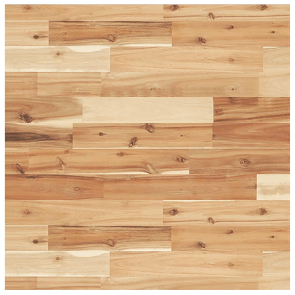 Tablero de mesa | tablero de escritorio | superficie de mesa cuadrado madera maciza acacia 60x60x4 cm cfw76026