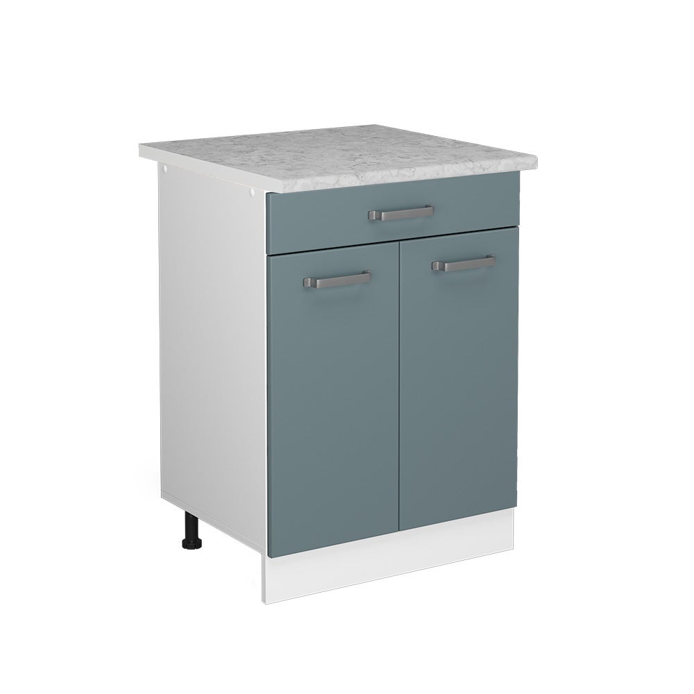 Vicco Uniwersalna jednostka bazowa R-Line, Niebiesko-szary, 60 cm z szufladami