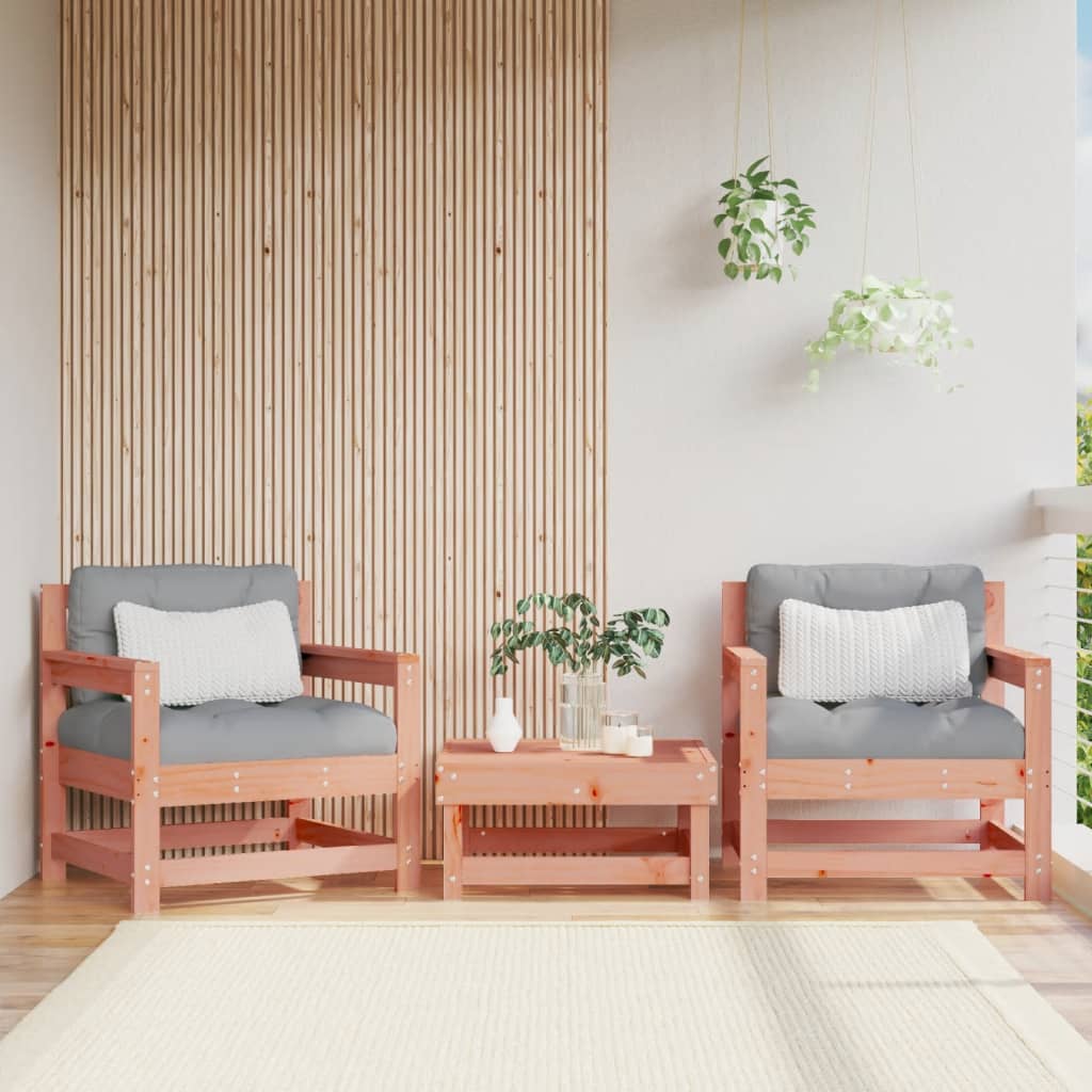 Chaises de jardin lot de 2 cm bois massif douglas | Leroy Merlin