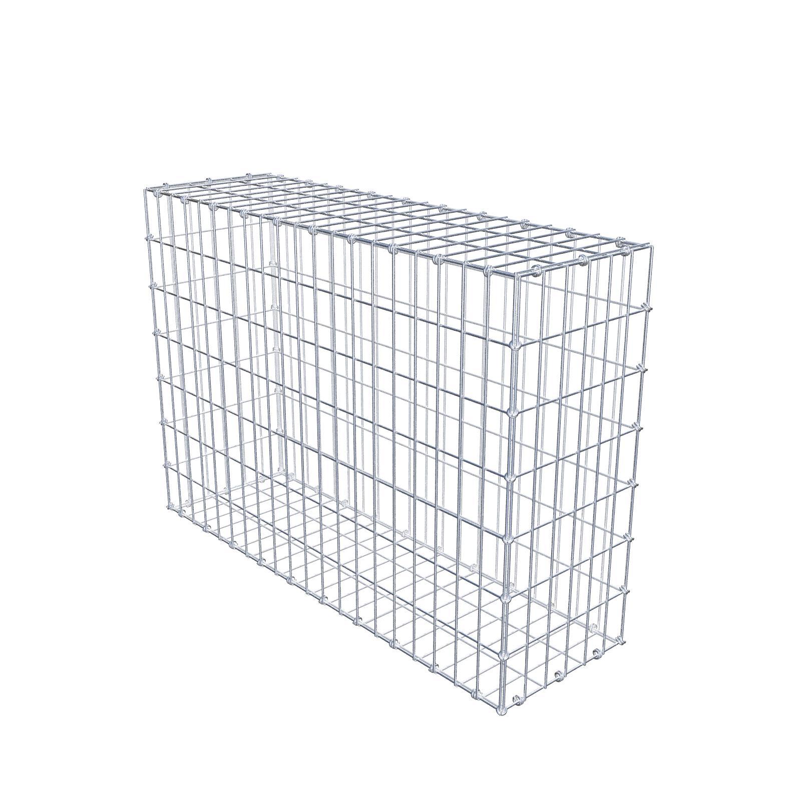 Gabion 100 cm x 70 cm x 30 cm (dł. x wys. x gł.), rozmiar oczek 5 x 10 cm, pierścień spiralny