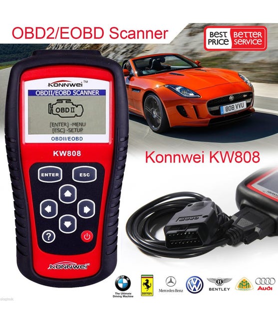Scanner OBD2 Per Auto - Lettore Codici Diagnostica, Rosso, Universale - Foto 4