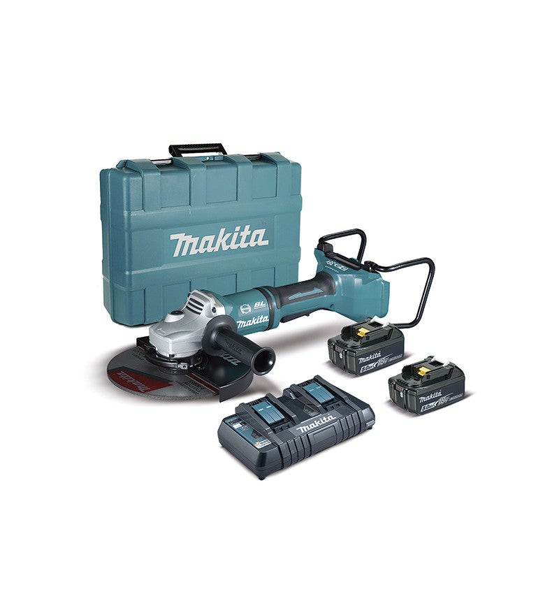 Meuleuse d'angle 36V LXT Ø230 mm (2x5,0 Ah) en coffret - MAKITA DGA900PT2 - 6