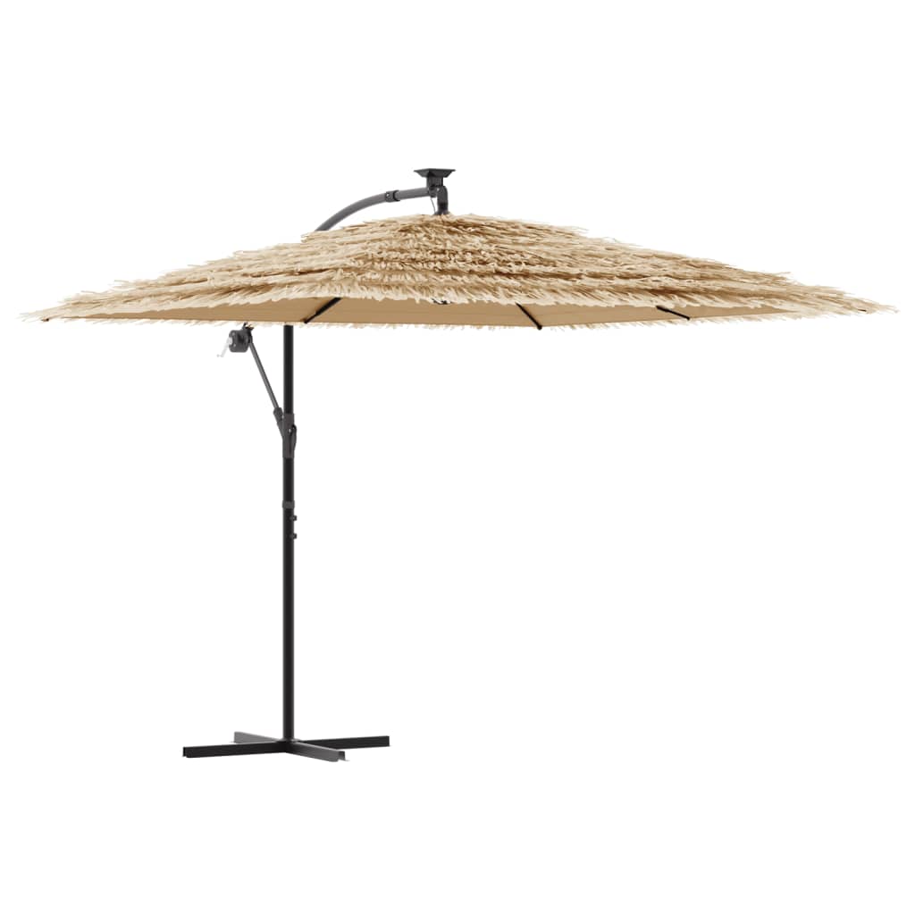 Parasol de jardin avec mât en acier marron 269x269x235 cm vidaXL - 2