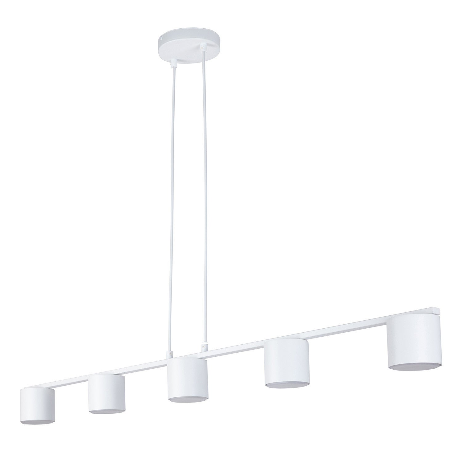 Lampa wisząca Mila biała 5xGX53x12W nowoczesna wym: 100 x 100 x 14 cm metal SIGMA