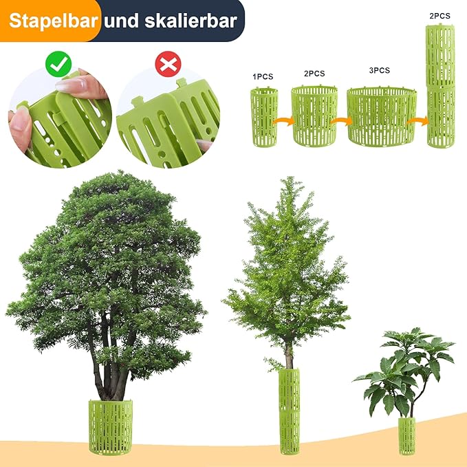 Protecteur d'écorce d'arbre fruitier, protection de tronc - protecteur d'écorce extensible pour tondeuse à gazon protection animale et végétale 8pcs - 5