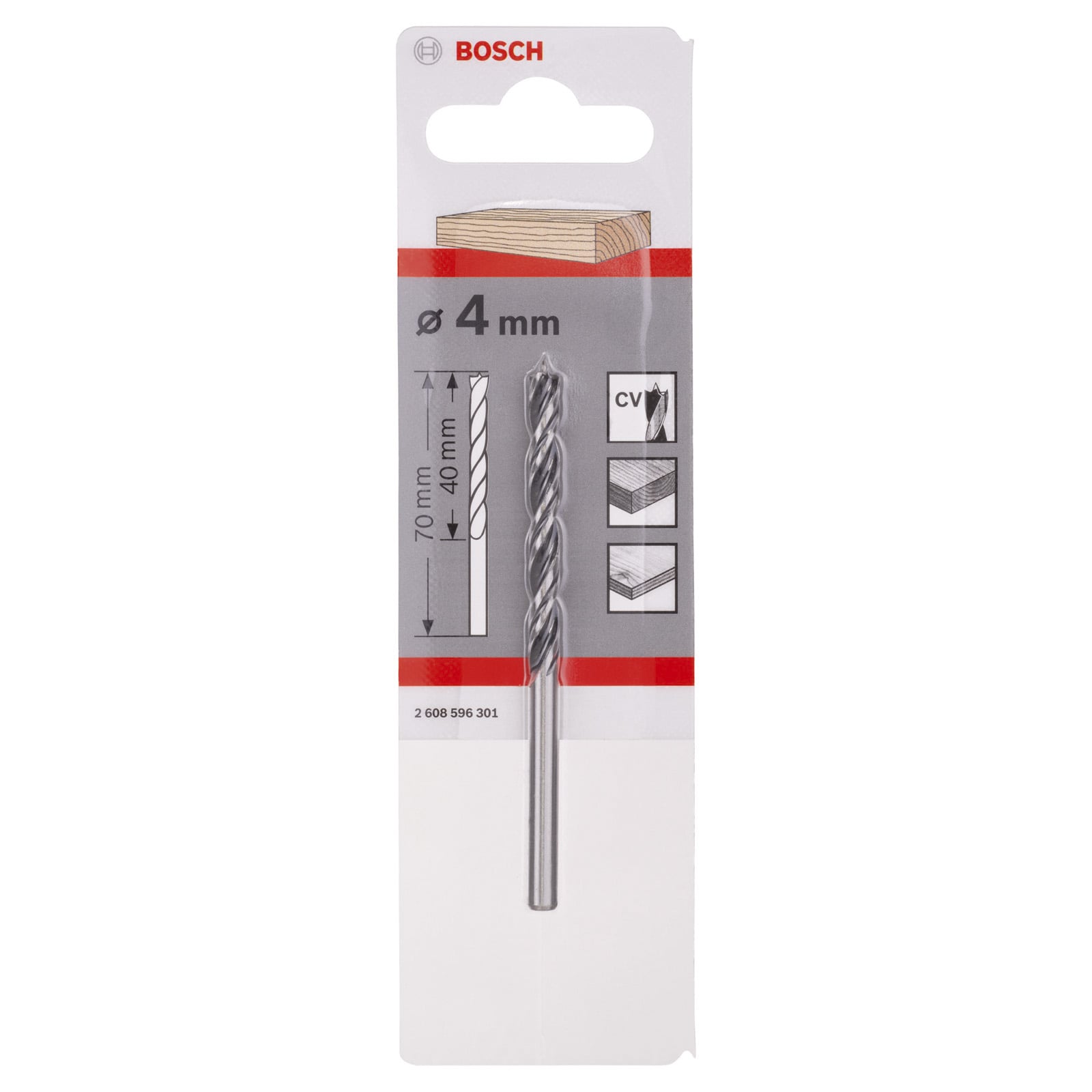 Bosch Professional - Meche A Bois Helicoidale 4X40X70mm - 2608596301 - 4