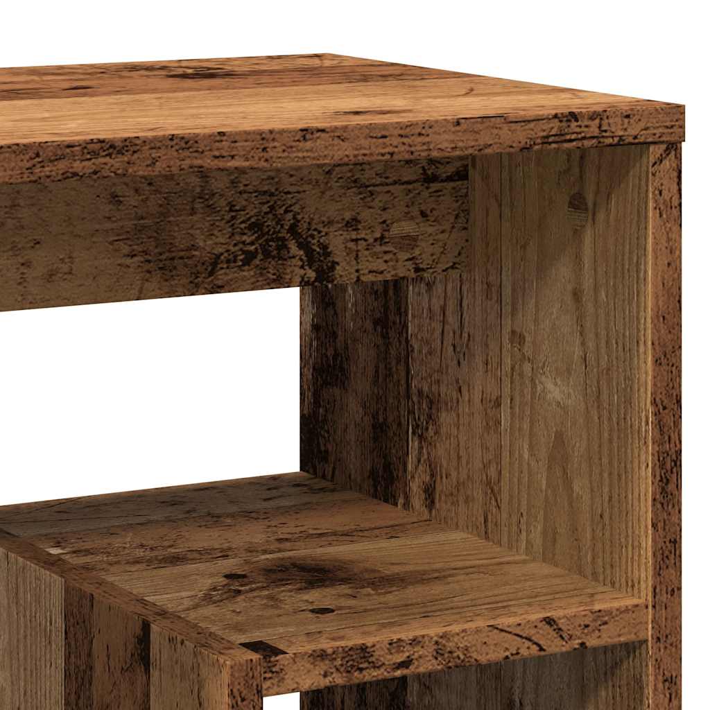 vidaXL Tables de chevet 2 pcs vieux bois 40x30x40 cm bois d'ingénierie - 9