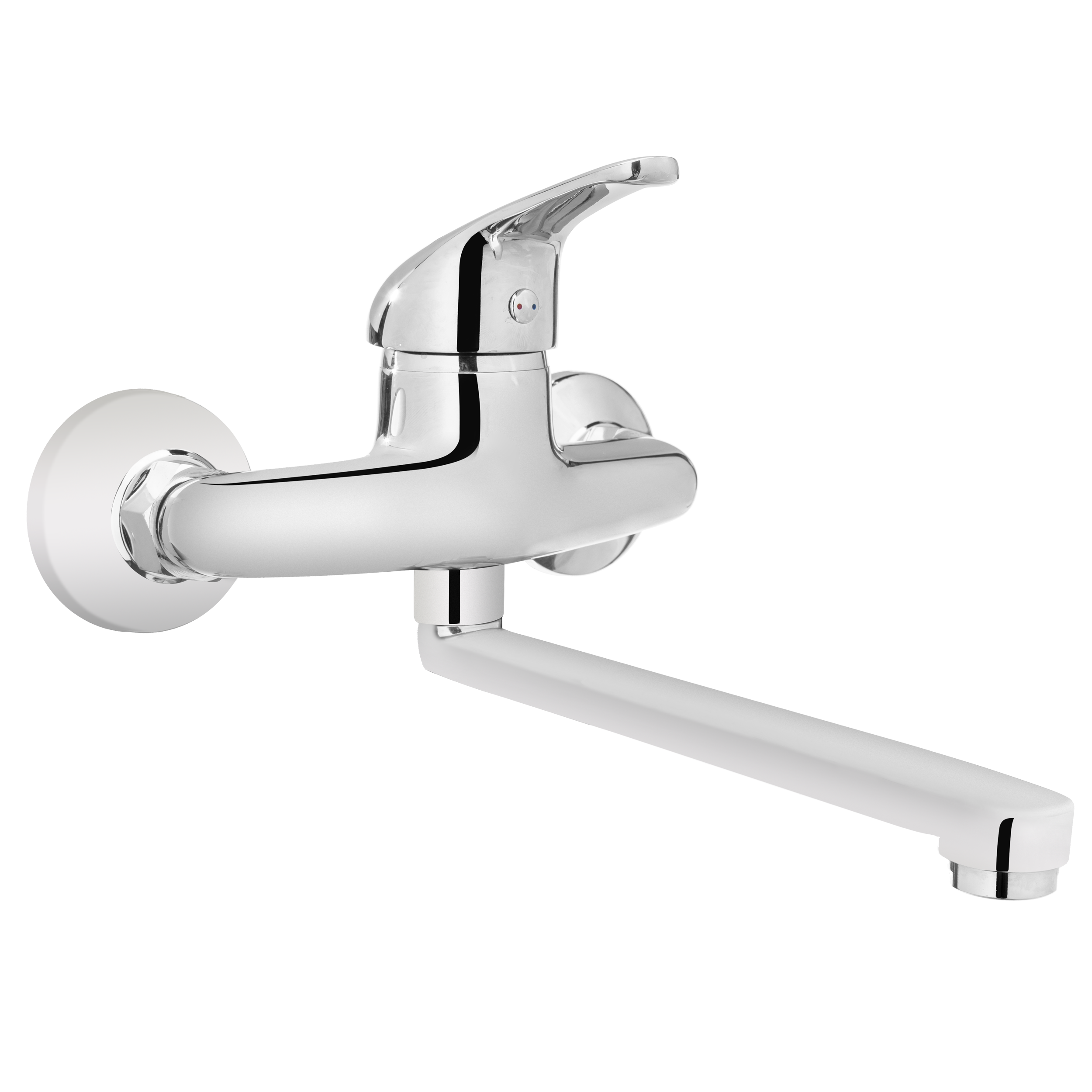 Bateria Kuchenna Ścienna Zlewozmywakowa Klasyczna Invena Perea Chromowana