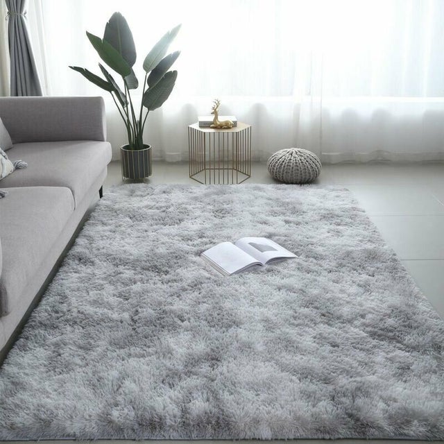 Grand Tapis De Luxe 3D Gris – 160x230 Cm – Polypropylène – Moderne – Neuf